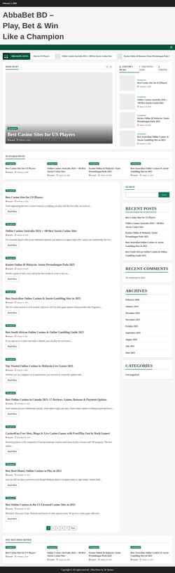 Screenshot abbabet-bd.org