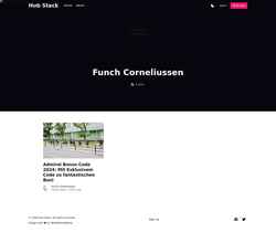Screenshot funch-corneliussen.hubstack.net