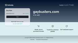 Snimka zaslona gaybusters.com