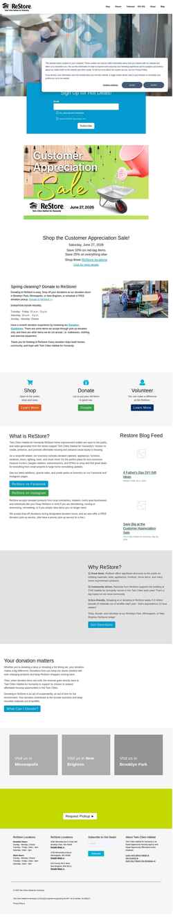 Screenshot restore.tchabitat.org