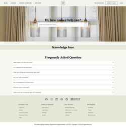 Screenshot support.soholighting.com