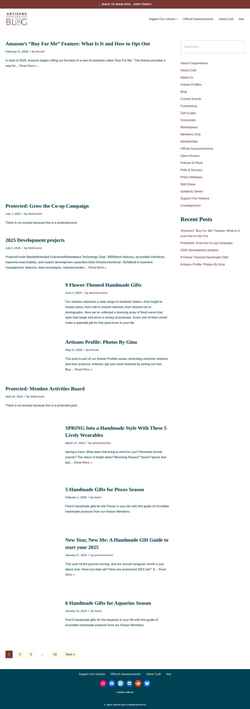 Skjermdump blog.artisans.coop