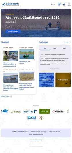 Снимак екрана kalastusinfo.ee