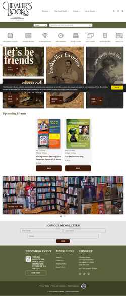 Snímek obrazovky chevaliersbooks.com