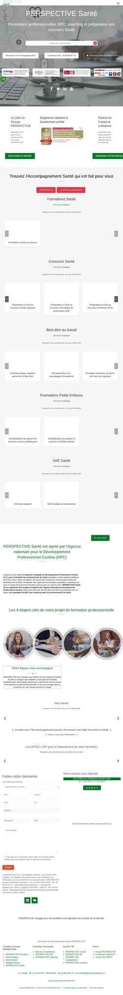Screenshot perspective-sante.fr