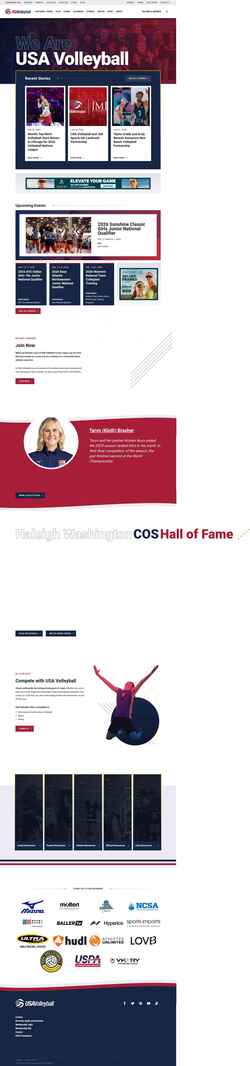 Скриншот usavolleyball.org