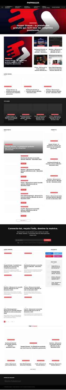 Captură de ecran phpmailer.worxware.com