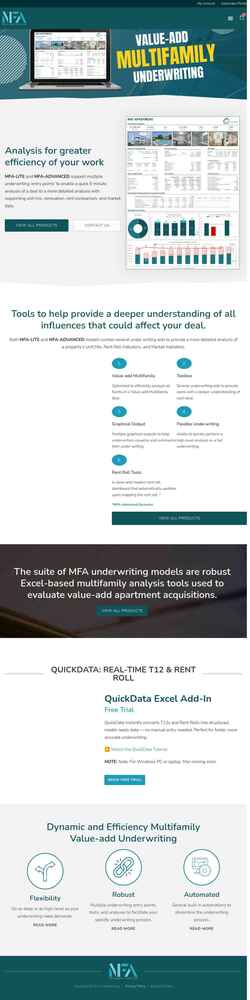 Screenshot mfaunderwriting.com