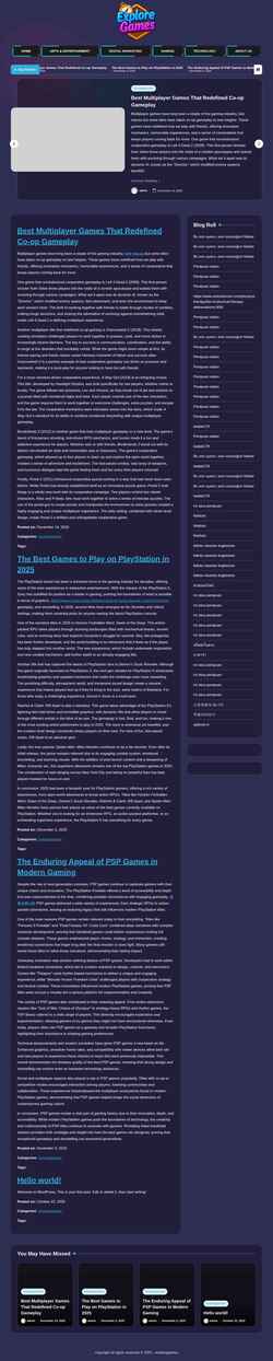 Screenshot exploregames.us