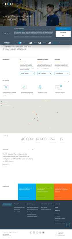 Zrzut ekranu www.elkogroup.com