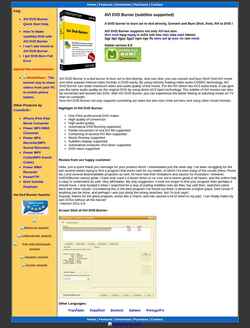 Schermata avidvdburner.com