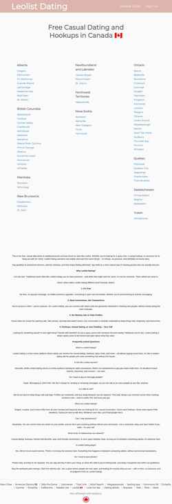 Screenshot leolistdating.com