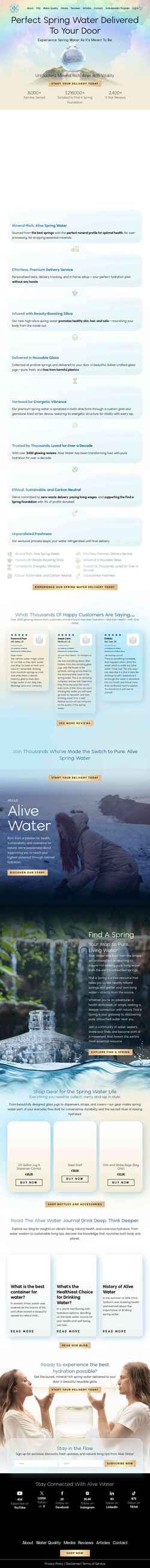Στιγμιότυπο οθόνης alivewaters.com