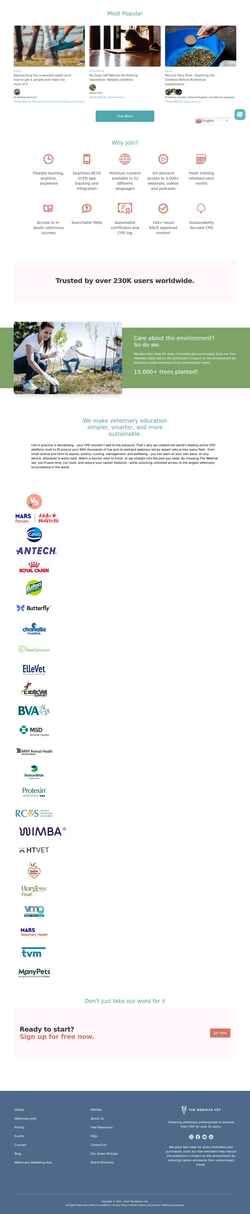 Captura de pantalla thewebinarvet.com