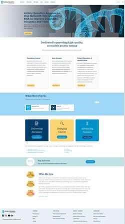 Снимак екрана www.ambrygen.com