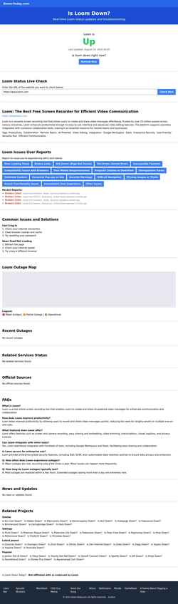 Screenshot is-loom.down-today.com