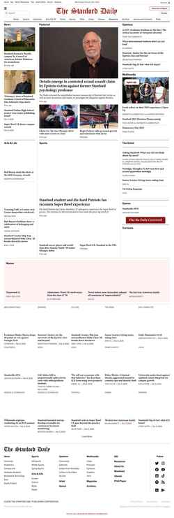 Снимак екрана stanforddaily.com