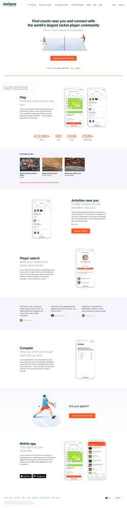 Screenshot www.gotcourts.com