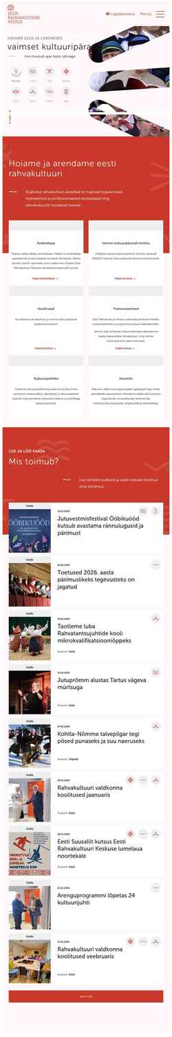 Screenshot rahvakultuur.ee
