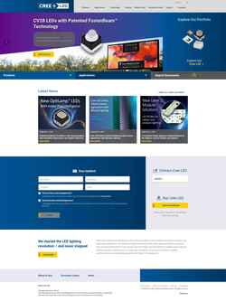 Screenshot www.cree-led.com