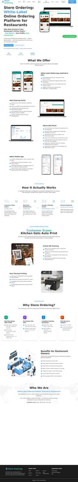 Screenshot storeordering.com