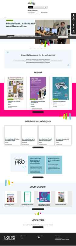 Screenshot mediatheque.loire.fr