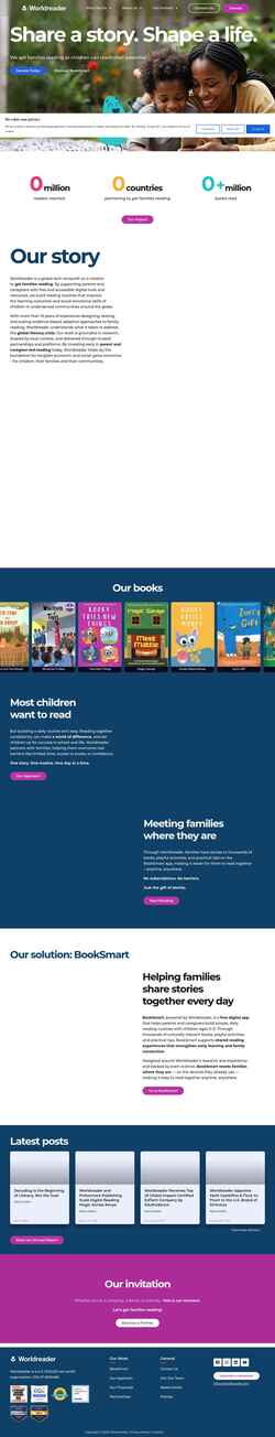 Képernyőkép www.worldreader.org