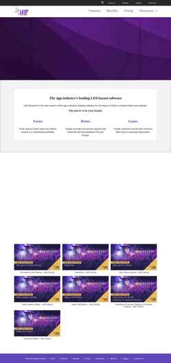 Screenshot ledwizard8.com