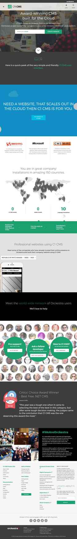 Screenshot c1.orckestra.com