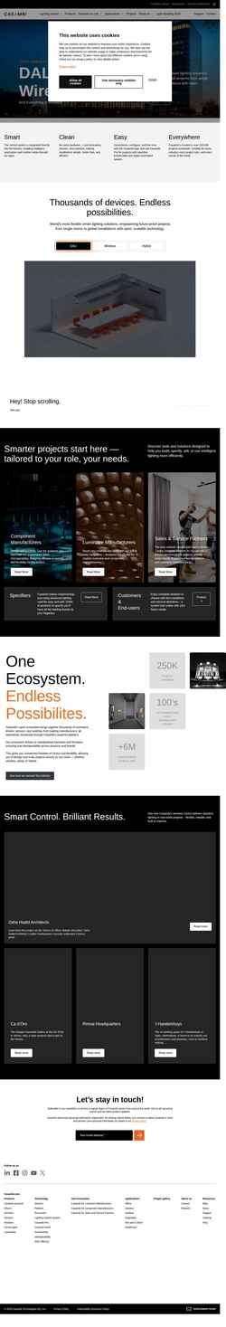 Screenshot casambi.com