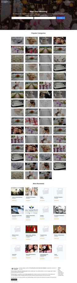 Screenshot weddingmapper.com