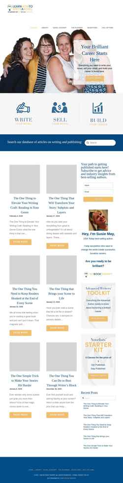 Captura de pantalla learnhowtowriteanovel.com