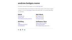 Screenshot andrew.hedges.name
