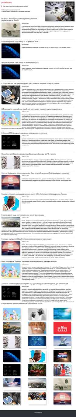 Screenshot probelarus.ru