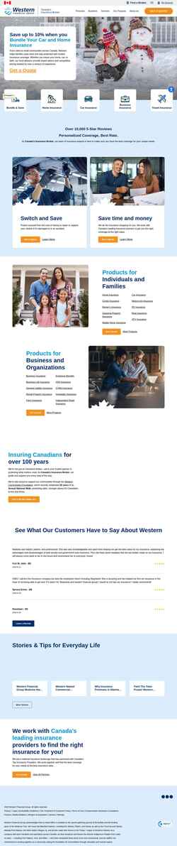 Screenshot westernfinancialgroup.ca