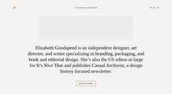 Screenshot elizabethgoodspeed.com