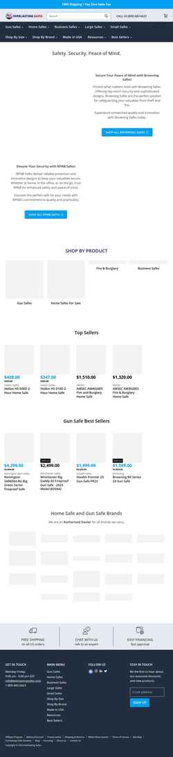 Screenshot everlastingsafes.com