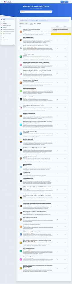 截屏 forum.audacityteam.org