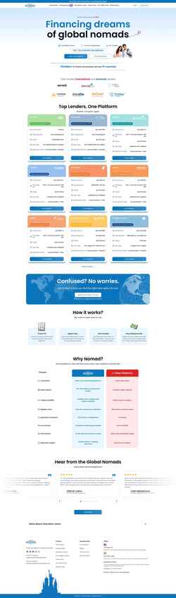 Screenshot www.nomadcredit.com
