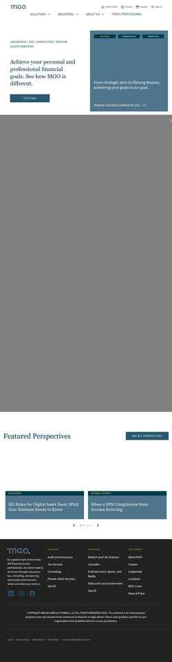 Screenshot www.mgocpa.com
