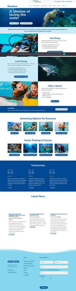 Στιγμιότυπο οθόνης www.diventures.com