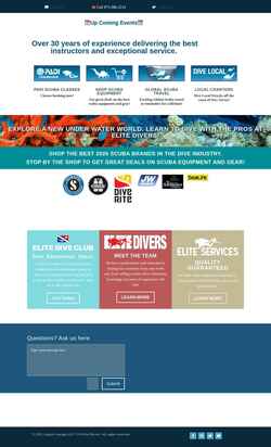 Screenshot www.elitedivers.com
