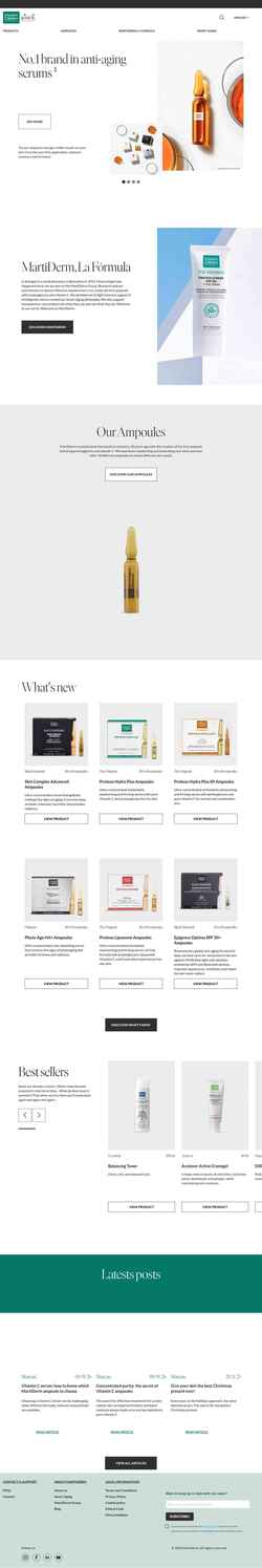 Screenshot www.martiderm.com