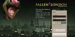 Captura de pantalla www.fallenlondon.com