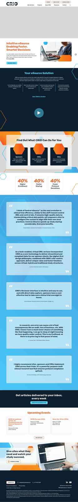 Screenshot clinicalresearch.io