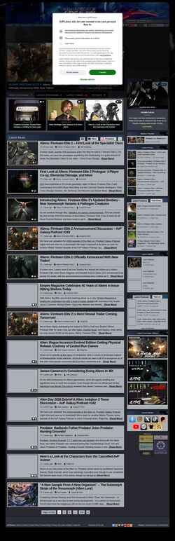 Screenshot www.avpgalaxy.net
