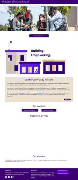Screenshot seattlecommunitynetwork.org
