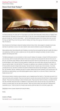 Screenshot healingscripture.com