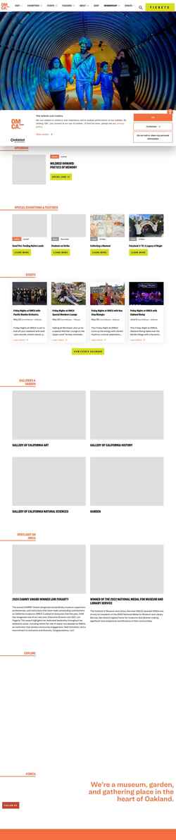 Screenshot museumca.org
