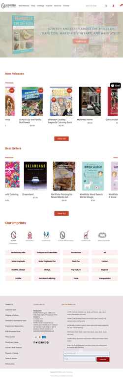 Snímek obrazovky schifferbooks.com